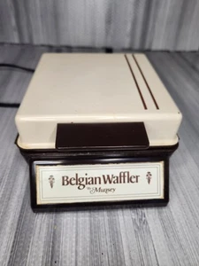 Vintage Belgian Waffler By Munsey BW-2 Single Waffle Maker Tested - Picture 1 of 7