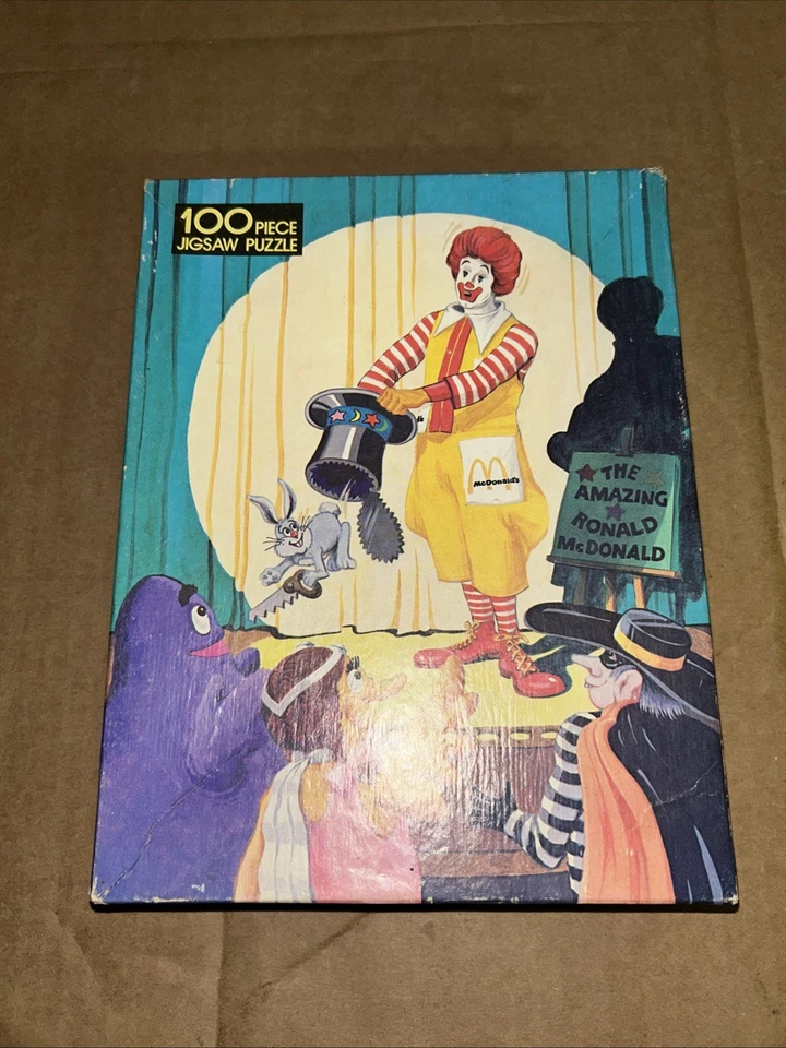 Rompecabezas McDonalds Ronald Magic 1984 100 piezas 4605-42 Whitman completo EE. UU. Foto 1 de 4
