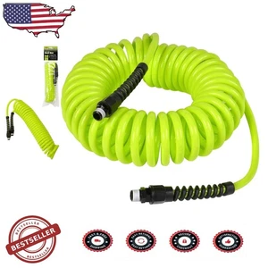 Flexzilla Tubo aria di rinculo in poliuretano da 1/4" x 25 piedi - ZillaGreen, 120 PSI - Foto 1 di 4