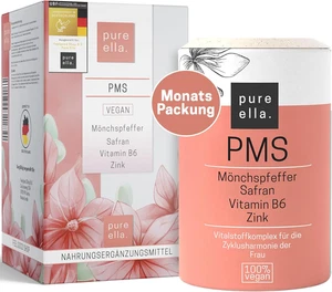 Pure Ella Vitalstoffkomplex - Mönchspfeffer, Safran, C, B6 & Zink - 60 Kapseln - Bild 1 von 12