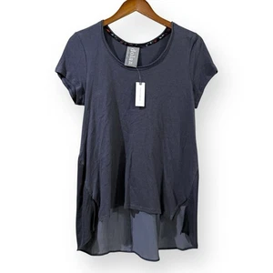 Neu mit Etikett Anthropologie Dolan Left Coast Hi Low Tunika Top Größe S anthrazitgrau Bluse - Bild 1 von 10