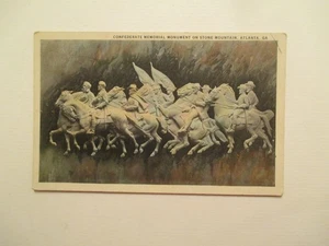 Atlanta Georgia Cartolina Memoriale Confederato Monumento Vista # 1 GA - Foto 1 di 2