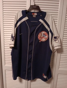 New York Yankees Nike Derek Jeter #2 Original Merchandise besticktes Trikot 2XL - Bild 1 von 7
