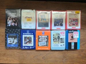 10 x NOS Sealed 8 Track Tapes Elvis Osmonds Hall Oats Nilsson The Supremes ect - Picture 1 of 16