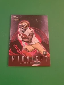 2024 Jacob Cowing Topps Midnight Football RC#86 Moonrise 78/99 SP 49ERS - Picture 1 of 3