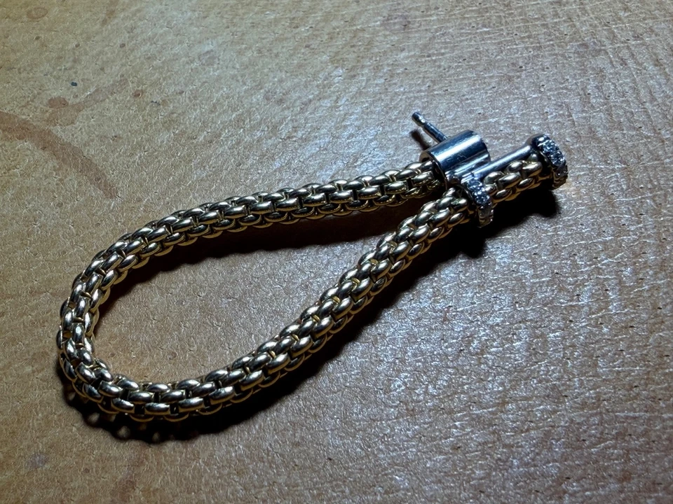 Pendiente FOPE (único) Flex'it 18k con diamantes Foto 1 de 1