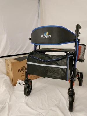 Aojin All Terrain Rollator Walker, Model WB-2328, 8” Wheels – 350 lb Capacity - Image 1 of 4