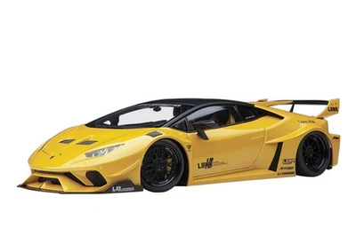 AUTOart 1 18 Liberty Walk LB-Silhouette Works Lamborghini HuracanGT Yellow Model - Image 1 of 4