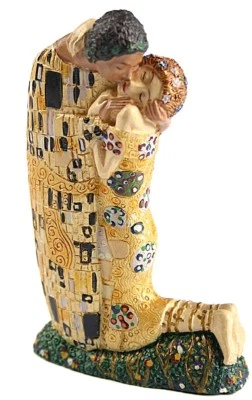 Klimt Los Amantes del Beso Abrazando Miniatura Estatua Pastel Topper PA03KL Parastone Foto 1 de 3