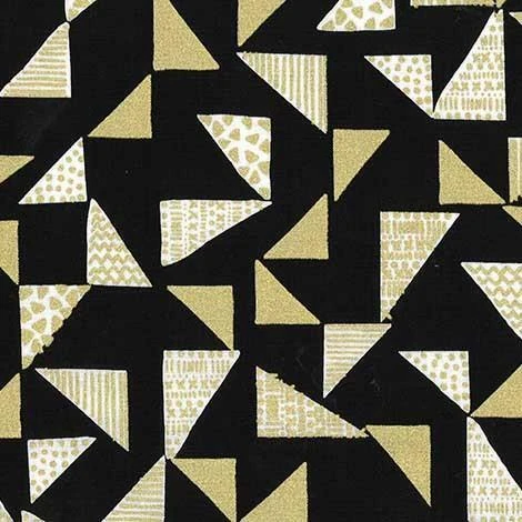 Geometric Triangles 44" fabric by Michael Miller, Just right, CM7380-BLIN-D - Image 1 of 1
