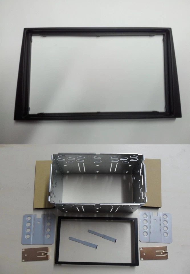 OPEL MOVANO DAL 2000 MASCHERINA 2DIN COLORE NERO+PLANCIA METALLICA - Immagine 1 di 1