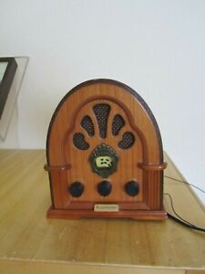Nostalgieradio mit Casette aus Holz – voll Funktionsfähig - 