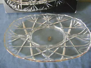 MIKASA Hampshire Gold 15" Oval Divided Relish Dish SA 810/345 Made in Germany - Picture 1 of 12