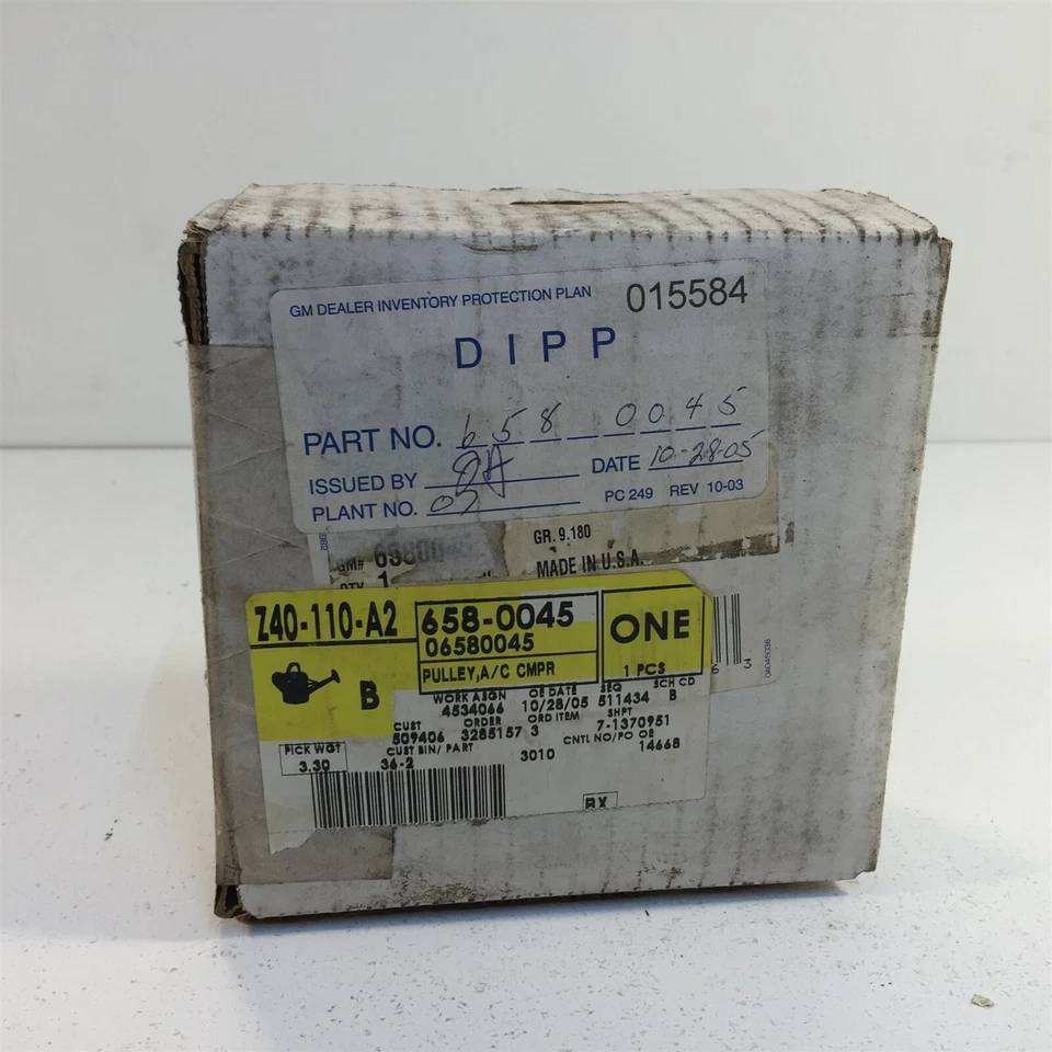 (1) Polea compresora de CA genuina GM 6580045 Foto 1 de 4