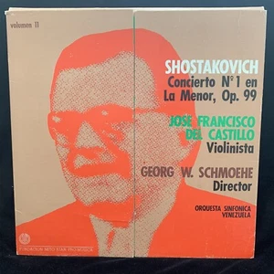 JOSE FRANCISCO DEL CASTILLO violin - SHOSTAKOVICH Cto - RARE LP SIGNED TO PARDEE - Picture 1 of 9