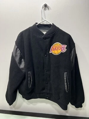 Vintage Los Angeles Lakers Chalk Line  Varsity Jacket  USA Made Men XL  See Pics - Image 1 of 4