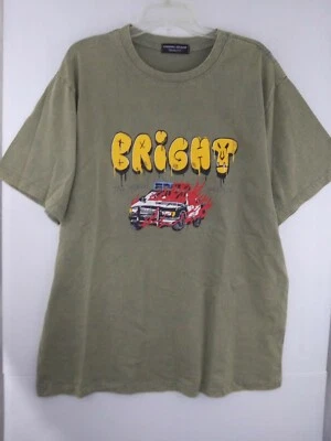 Camiseta Bright the Album Netflix Unisex Espaciosa XL NUEVA SIN ETIQUETAS Verde Manga Corta  Foto 1 de 4