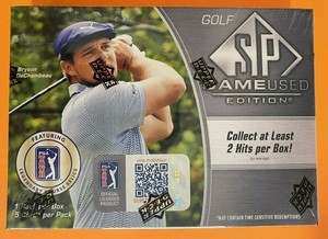 2021 UPPER DECK SP GAME USED EDITION GOLF FACTORY SEALED HOBBY BOX