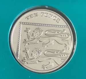 Simply-Coins~ 2018 TEN 10 PENCE COIN BRILLIANT UNCIRCULATED BU BUNC - Picture 1 of 3