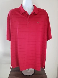 Greg Norman for Tasso Elba Five Iron Play Dry Red SS Polo Shirt XL Extra Large - Picture 1 of 3