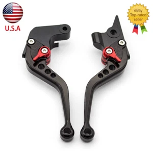 For Suzuki GSXR1000 2001 2002 2003 2004 CNC Brake Clutch Levers Short Adjustable - Picture 1 of 11