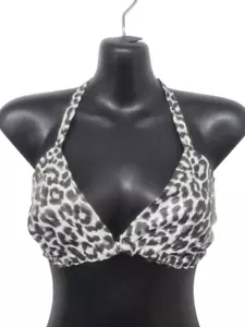 Ladies Snow Leopard Bikini Top Size 10-12 - Picture 1 of 1