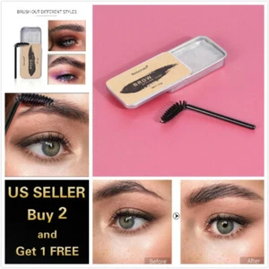 ibcccndc Eyebrow Shaping Soap Long Lasting Eye Brow Styling Gel Wax with Brush - Picture 1 of 12