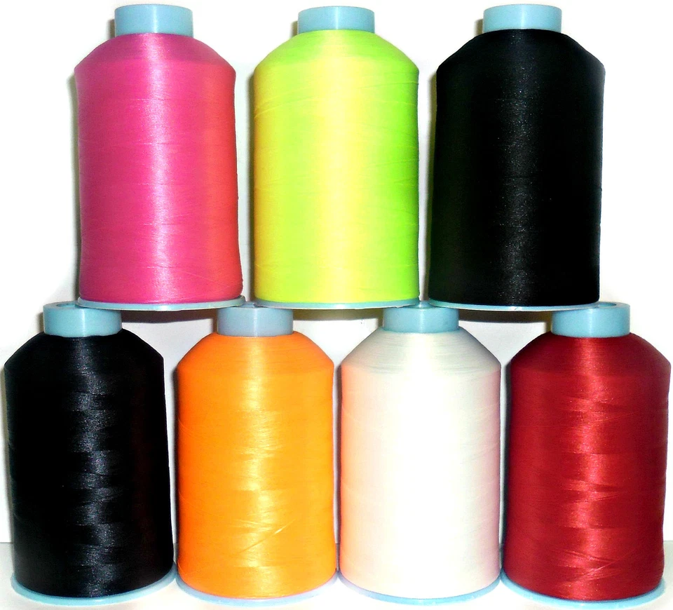 BULKED POLYESTER 80'S OVERLOCKING THREAD, 5000 YARDS, CHOOSE COLOUR, FREE P&P - Image 1 of 1