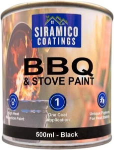 Siramico | BBQ & Stove Paint | High Temperature to 1000°c | 500ml | Rust Resist - Picture 1 of 4