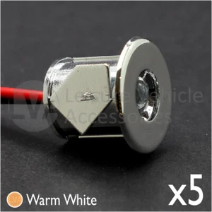 12v DC Warm Mood Light Cabinet Counter Light Spotlight Motorhome Boat x5 LT3.2 - Picture 1 of 5
