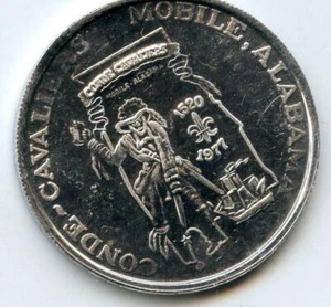Mardi Gras Doubloon: Conde Cavaliers 1993 Aluminum - Picture 1 of 2