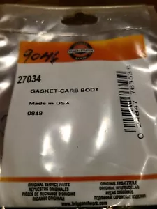 Briggs & Stratton Carburetor Body Gasket 27034 - Bulk Packaging - NEW - K1C1 - Picture 1 of 2