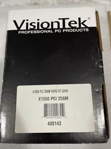 RARA NUOVA SLOT PCI VISIONTEK ATI X1550 256 MB DDR2 SCHEDA VIDEO 400143 VGA DVI - Foto 1 di 3