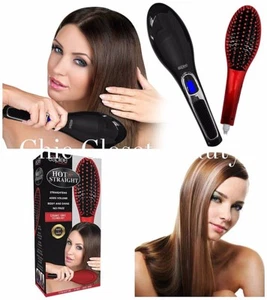 Esplee Hot N Straight Hair Straightening Brush Black Frizz Control Electric Comb - Picture 1 of 5