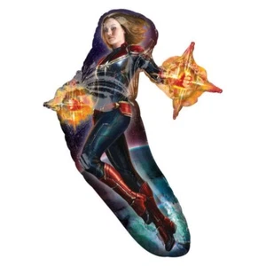 CAPTAIN MARVEL Super shape 27''/68cm x 37''/93cm Foil Helium Balloon NEW - Picture 1 of 1