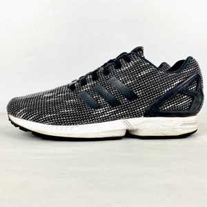 Adidas Zx Flux Torsion Shoes Sneakers Black & White Men's Size 6.5 [BY9429] - Picture 1 of 12