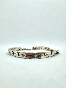 835er Flachpanzer Armband antik vintage retro Länge 20,5 cm Gewicht 28,86 g - Bild 1 von 4