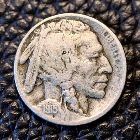 (ITM-4826) 1915-D Buffalo Nickel ~  FINE+ (F+ / FN+) Cndtn ~ SHIPS FREE! Cover
