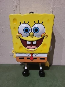 Caja de hojalata coleccionable Bob Esponja 2002 brazos y piernas móviles - Imagen 1 de 6