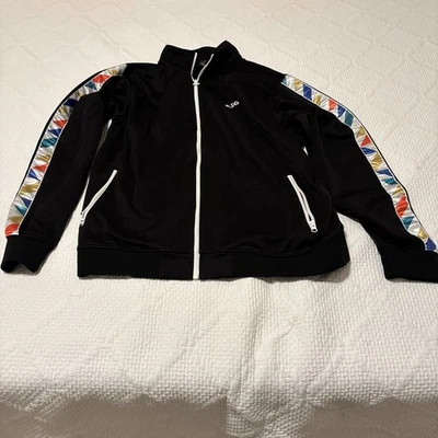 Chaqueta LRG Hombre Talla XXXL Tejida NEGRA Cremallera Levantada Grupo de Investigación Y2K De Colección Foto 1 de 4