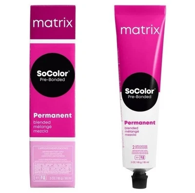 Matrix SoColor предварительно склеенный перманентный цвет волос 3 унц (4NJ ТЕМНО-КОРИЧНЕВЫЙ НАТУРАЛЬНЫЙ НЕФРИТ) - Изображение 1 из 2