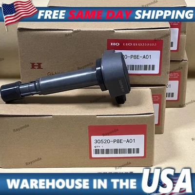 Set of 6 30520-P8E-A01 Ignition Coil For Honda Accord Odyssey Acura CL TL NEW - Image 1 of 4