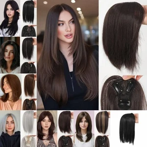 Hair Extension Synthetic Hair Bangs  Cover White Hair & Hairline - Picture 1 of 19