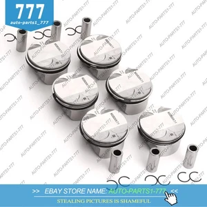 6x Pistons Rings Set Low Compression 9.7:1 For 2.5L BMW 325i E91 E90 N52B25 - Picture 1 of 5
