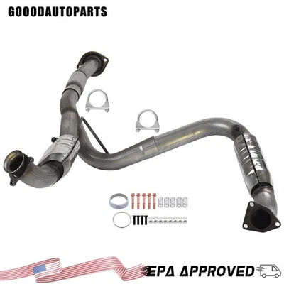 Se adapta a Chevy Silverado 2500 HD V8 6,0 L tubo y dos convertidores catalíticos 2011-2017 Foto 1 de 4