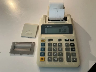 Older Canon P20-DXII Printing Calculator with 1.5 rolls of paper - Image 1 of 4