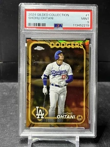 2024 TOPPS GILDED COLLECTION DODGERS SHOHEI OHTANI #d /99 PSA 9 MINT - Picture 1 of 2