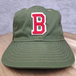 Vintage Buffalo Bisons Mütze Kappe Leder Strapback grün rot Ebbets Field Flannels - Bild 1 von 9