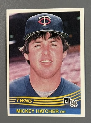 1984 Donruss Baseball Mickey Hatcher Minnesota Twins #147 - Image 1 of 2