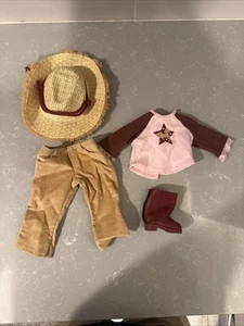 Muñeca American Girl 2005 Retirada Amante del Caballo Conjunto Sombrero Pantalones Camisa Zapato - Imagen 1 de 5